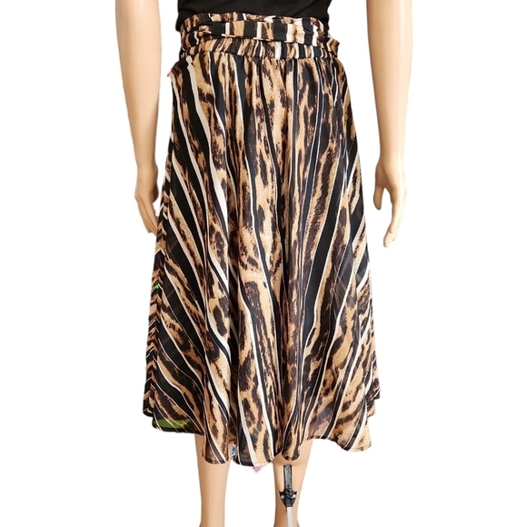 Flint & Moss Animal Print Midi Skirt - Picture 7 of 8